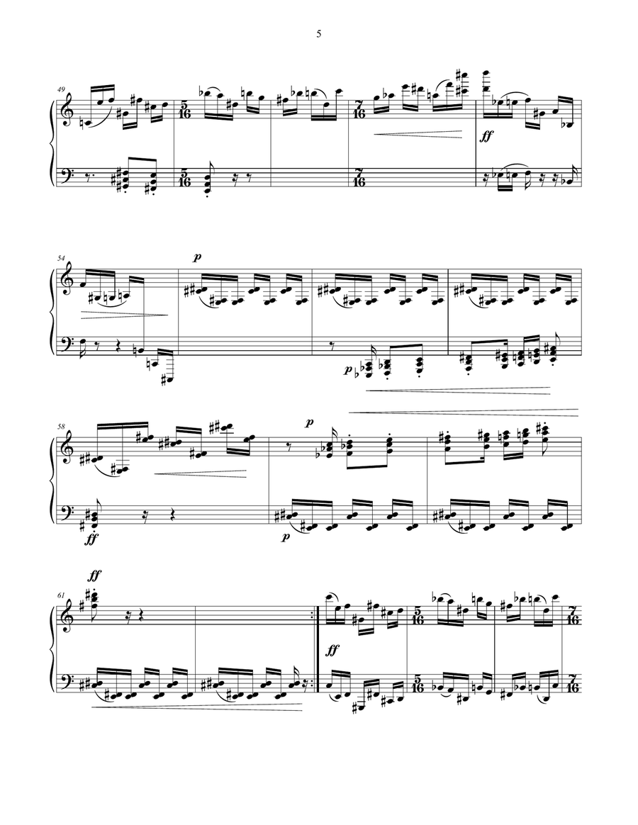 Frammenti di un Lamento Piano Solo scores gallery preview page 5