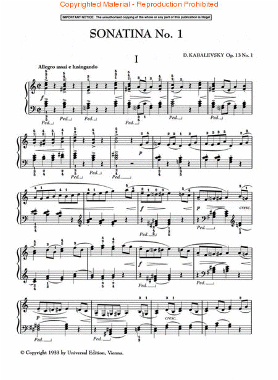 Sonatinas for Piano, Op. 13, Nos. 1 & 2 Piano Solo scores gallery preview page 2