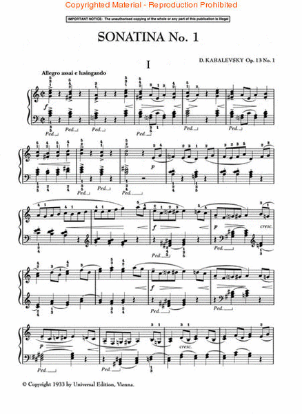 Sonatinas for Piano, Op. 13, Nos. 1 & 2