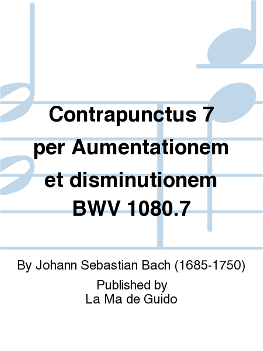 Contrapunctus 7 per Aumentationem et disminutionem BWV 1080.7 Piano Duet scores gallery preview page 1