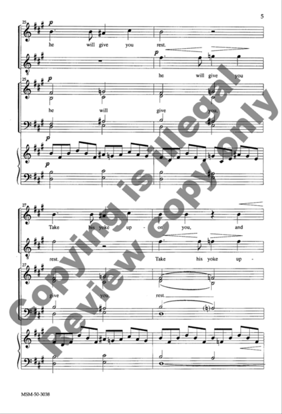 He Was Despised 4-Part scores gallery preview page 11