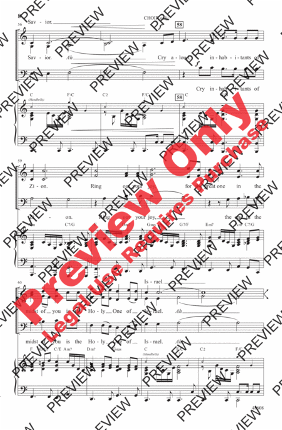 The First Song of Isaiah 3-Part scores gallery preview page 8