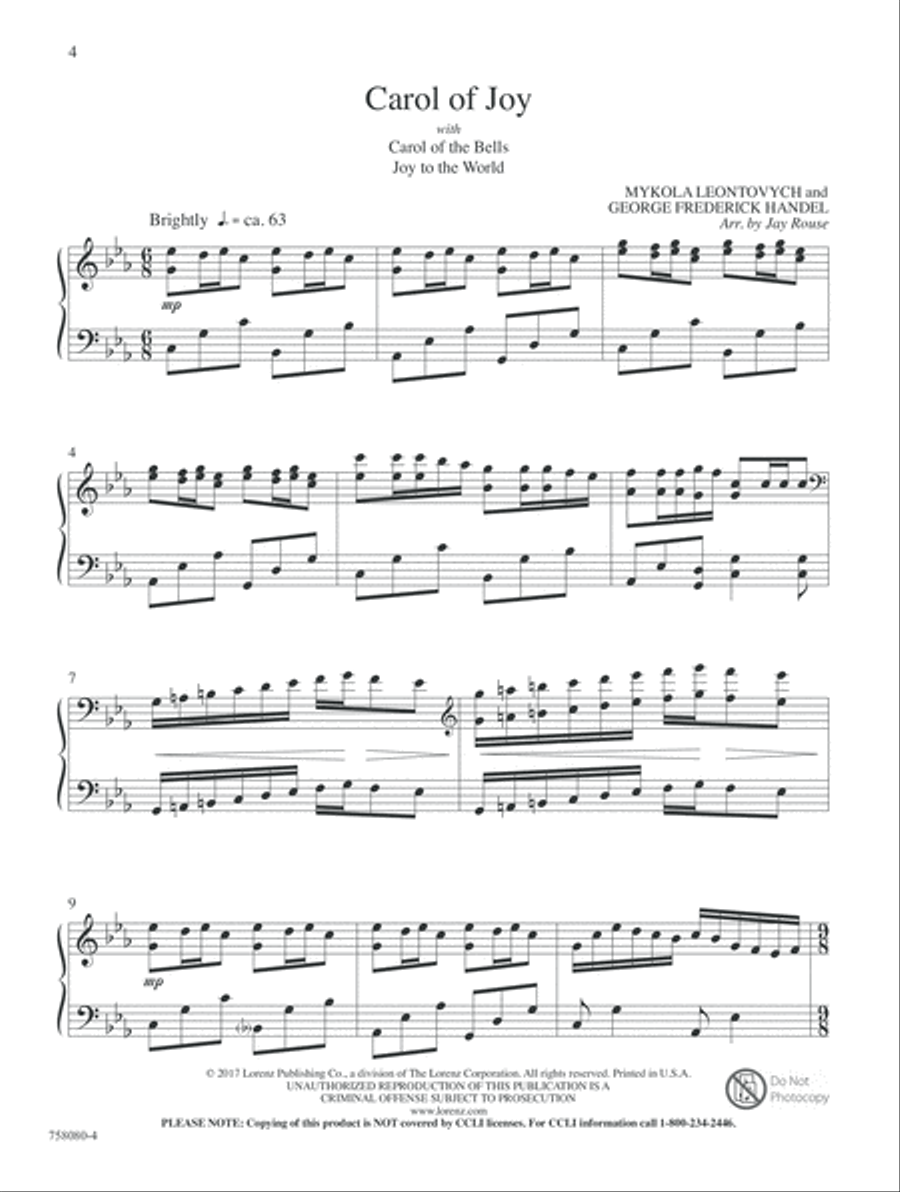 A Still and Silent Night (Digital Delivery) Piano Solo scores gallery preview page 4