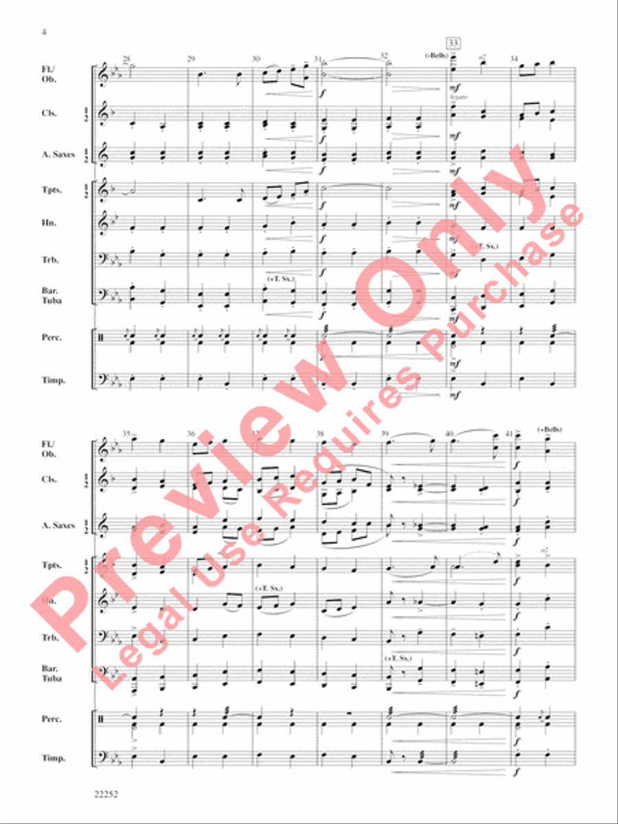 Pomp and Circumstance Marches Concert Band scores gallery preview page 5