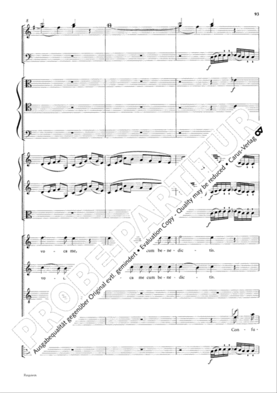 Requiem 4-Part scores gallery preview page 100