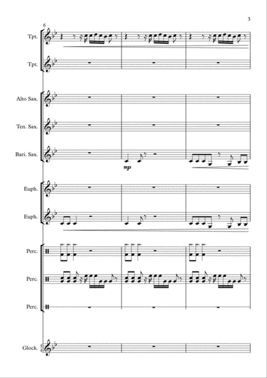 Rasputin Percussion Ensemble scores gallery preview page 3