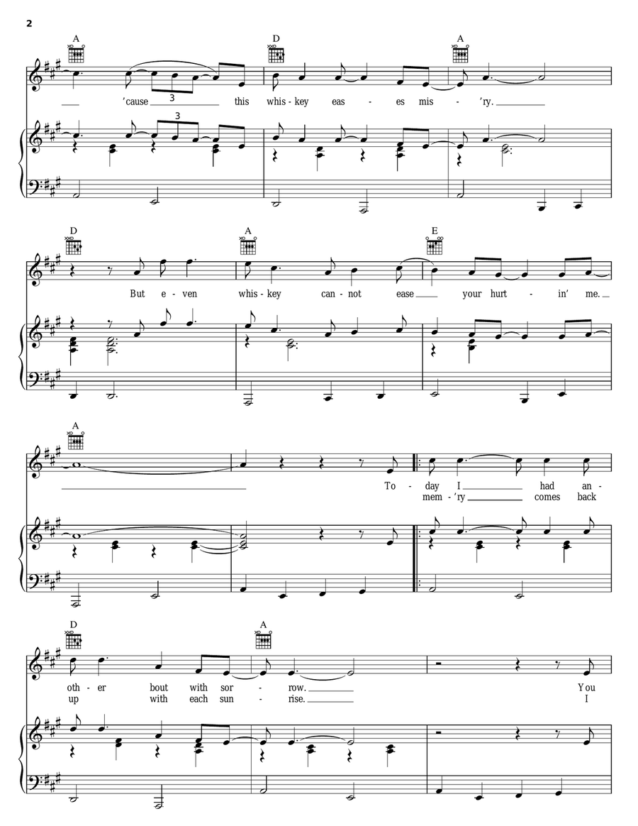 It Won't Hurt It Won't Hurt Piano, Vocal, Guitar scores gallery preview page 2