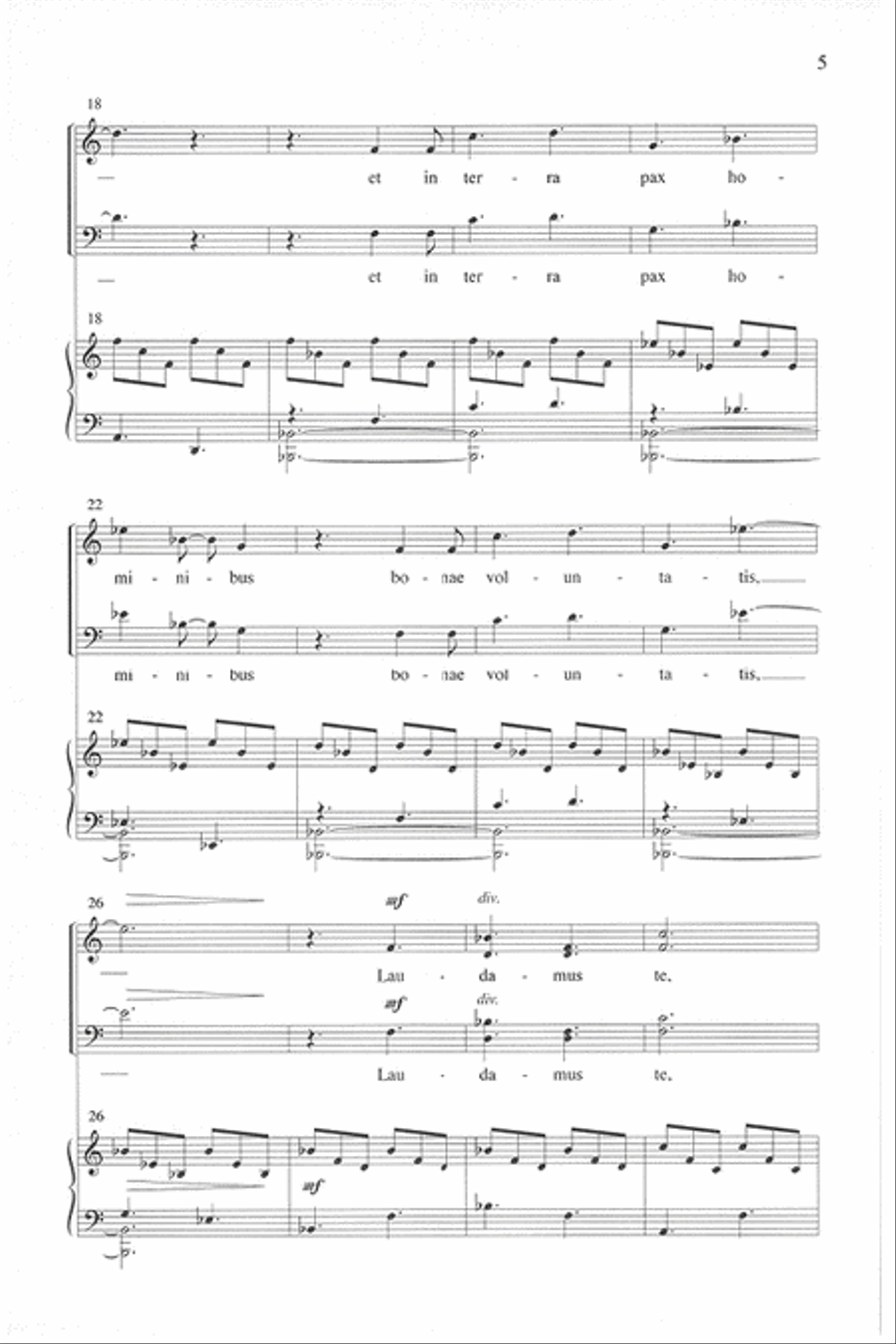 Gloria - SATB divisi Gloria - SATB divisi Divisi scores gallery preview page 4