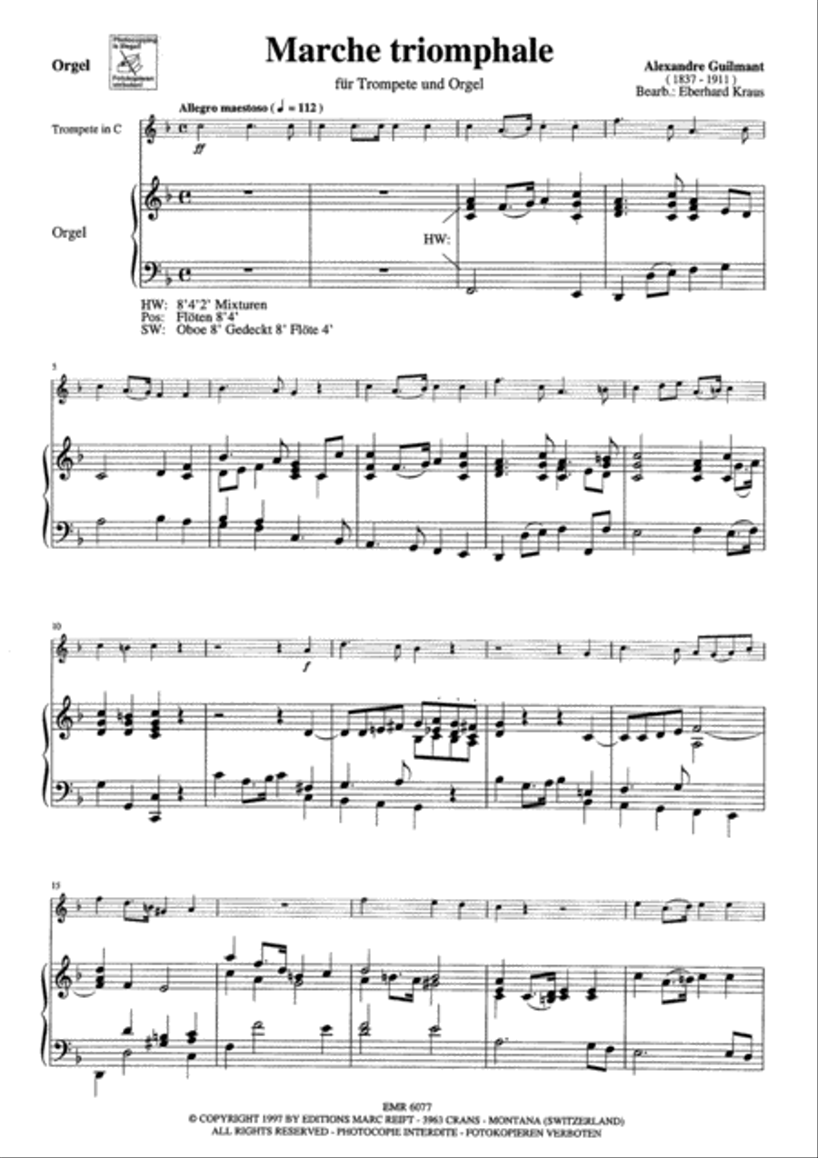 Marche Triomphale Marche Triomphale Cornet scores gallery preview page 3
