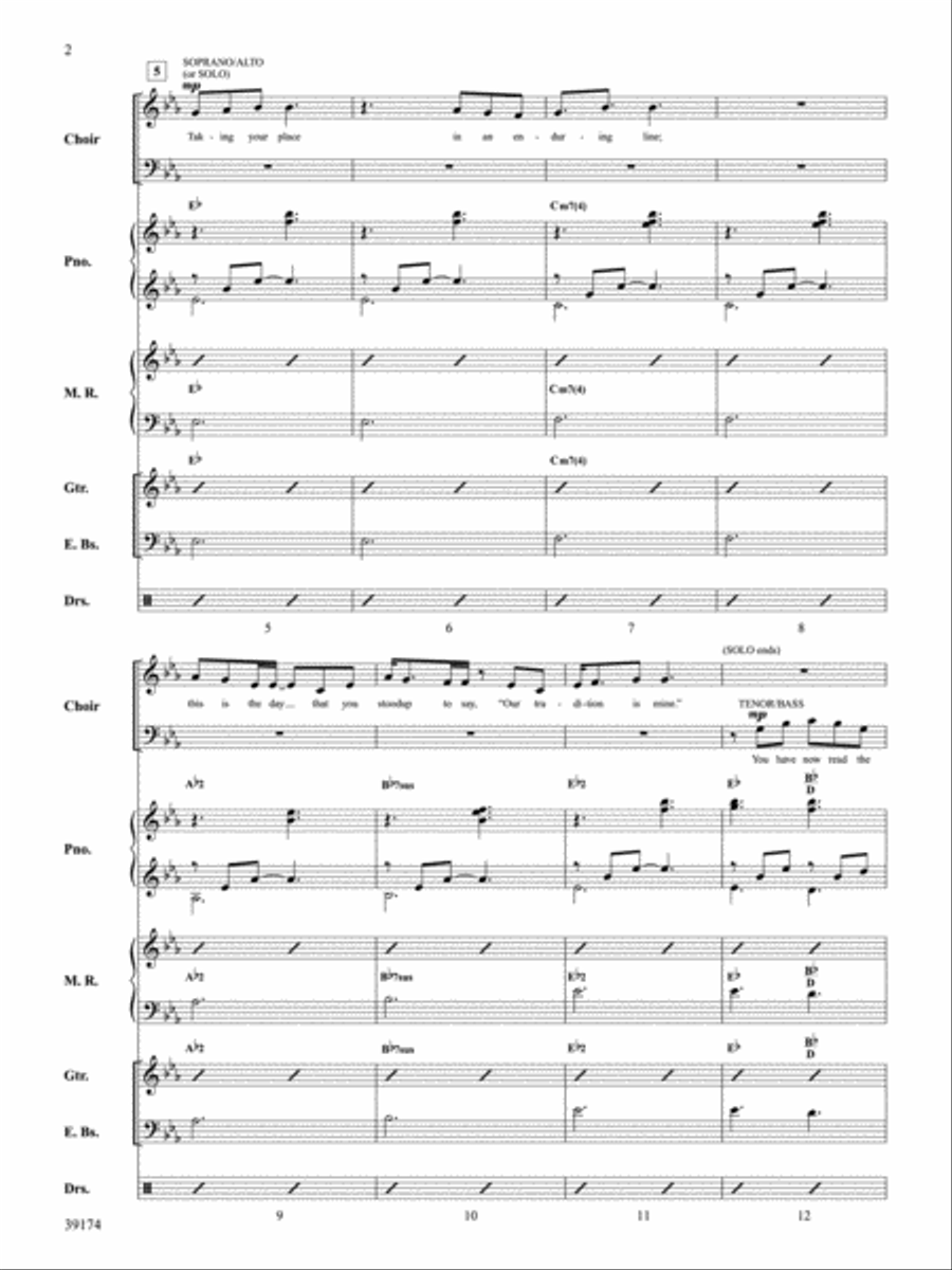 Taking Your Place Taking Your Place Choir scores gallery preview page 3