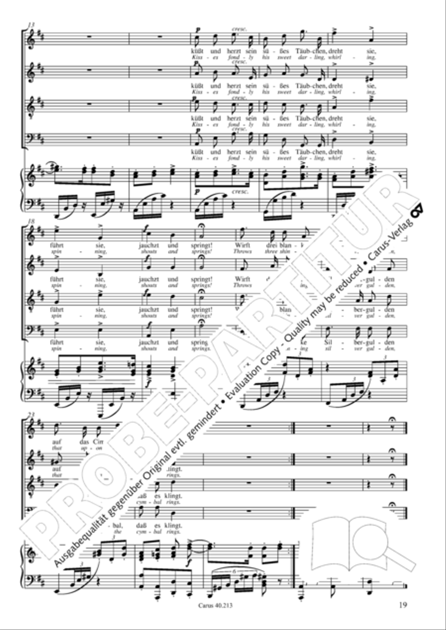 Zigeunerlieder op. 103 Zigeunerlieder op. 103 Choir scores gallery preview page 20