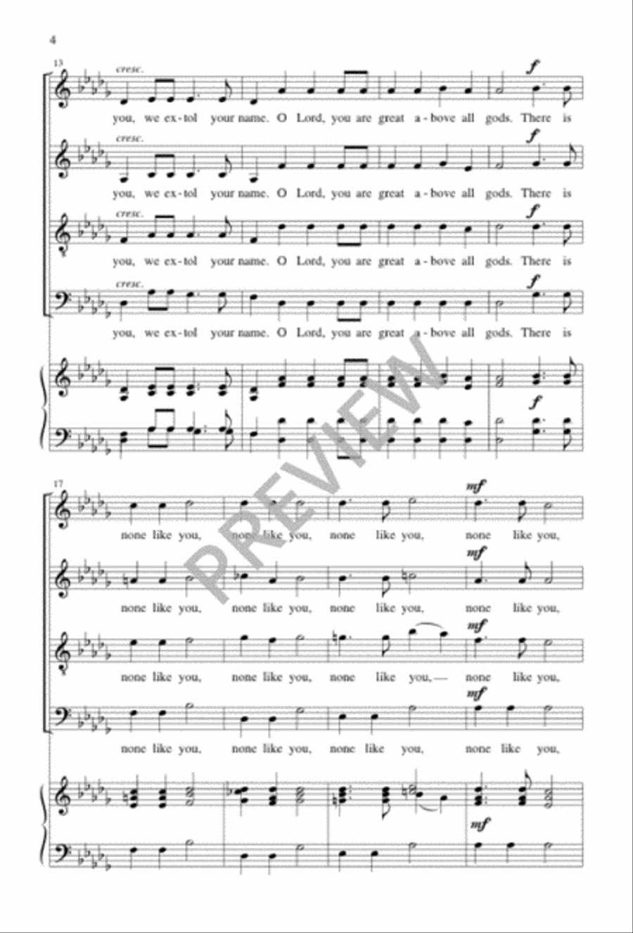 We Worship You We Worship You 4-Part scores gallery preview page 4