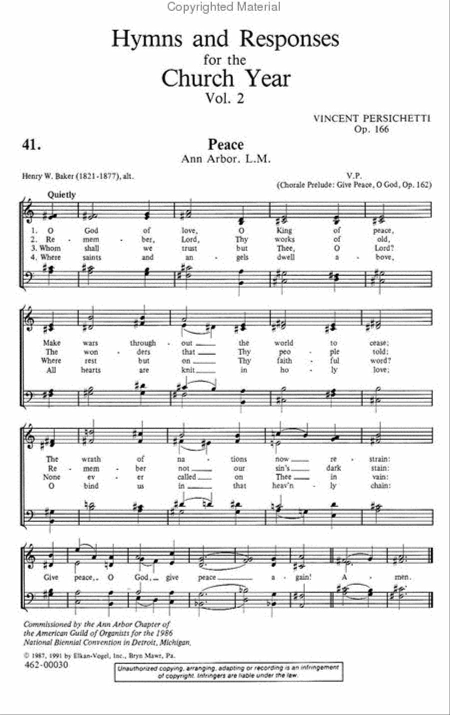 Hymns and Responses for The Church Year Vol. 2 4-Part scores gallery preview page 2