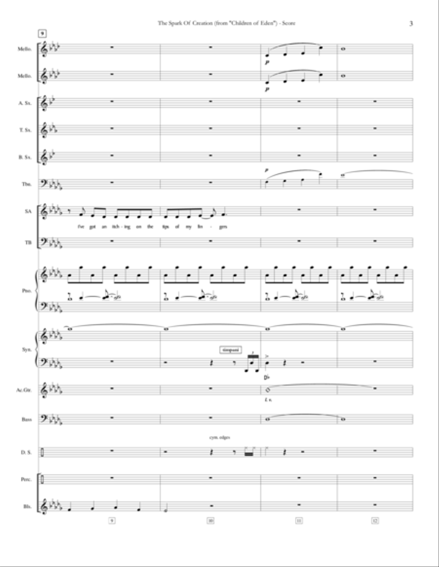 The Spark Of Creation Large Ensemble scores gallery preview page 3