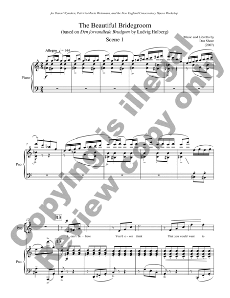 The Beautiful Bridegroom (Piano/Vocal Score) Choir scores gallery preview page 8