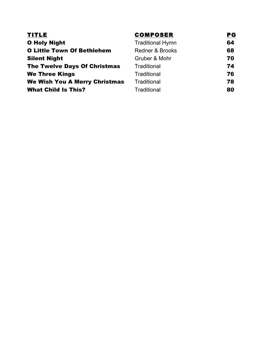 The Christmas Classics Fake Book - Bandleader Gig Pack with 3 Fake Books (C, Bb and Eb Instruments) Jazz Ensemble scores gallery preview page 3