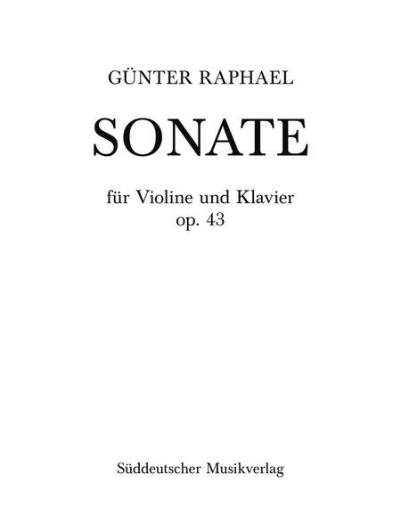 Sonate 3 C major, Op. 43