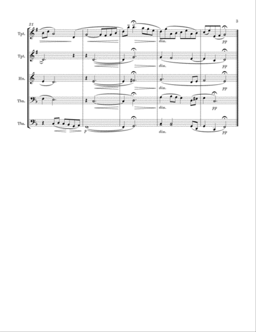 Traumerei Brass Ensemble scores gallery preview page 3
