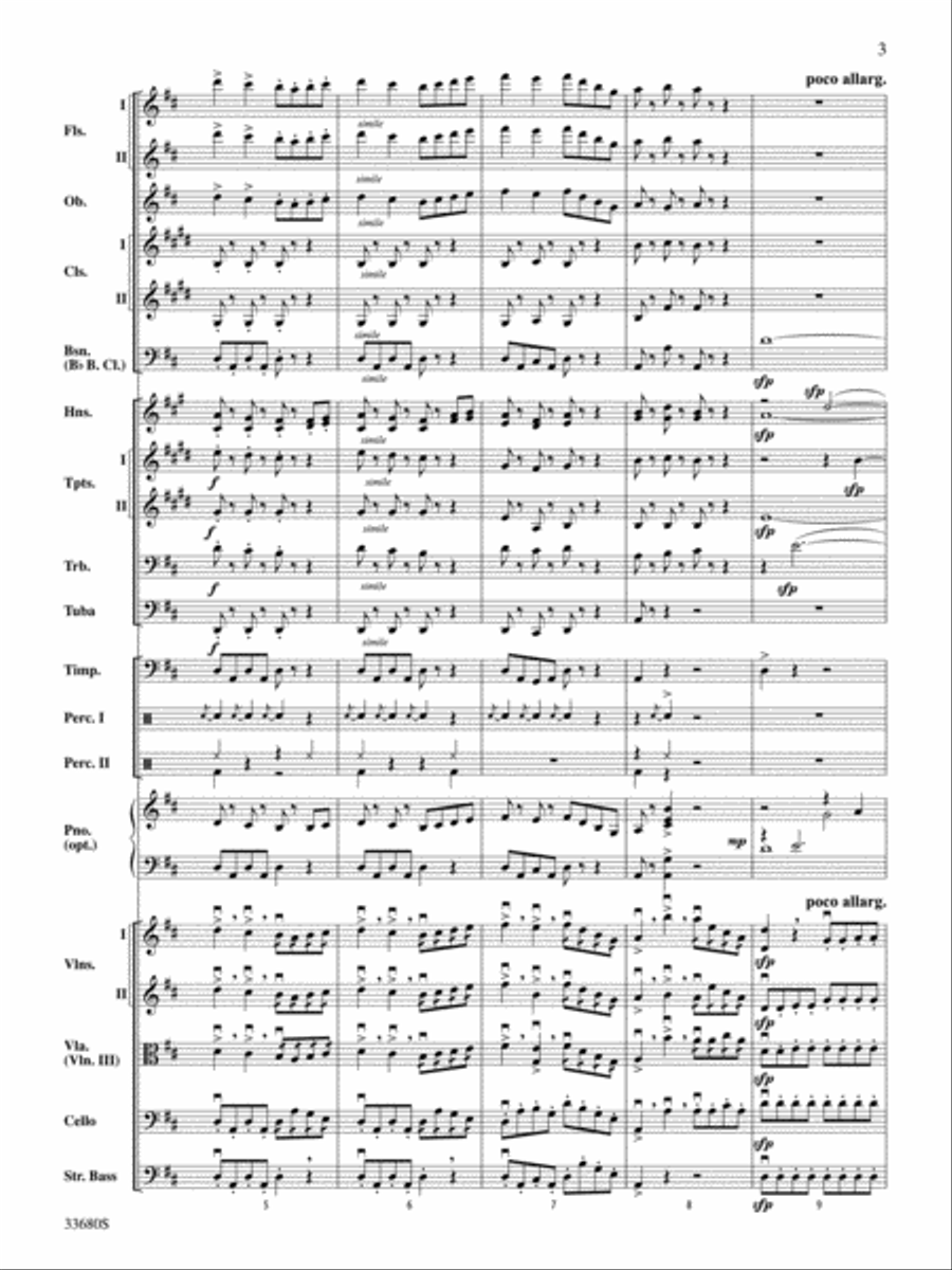 Pomp and Circumstance Full Orchestra scores gallery preview page 3