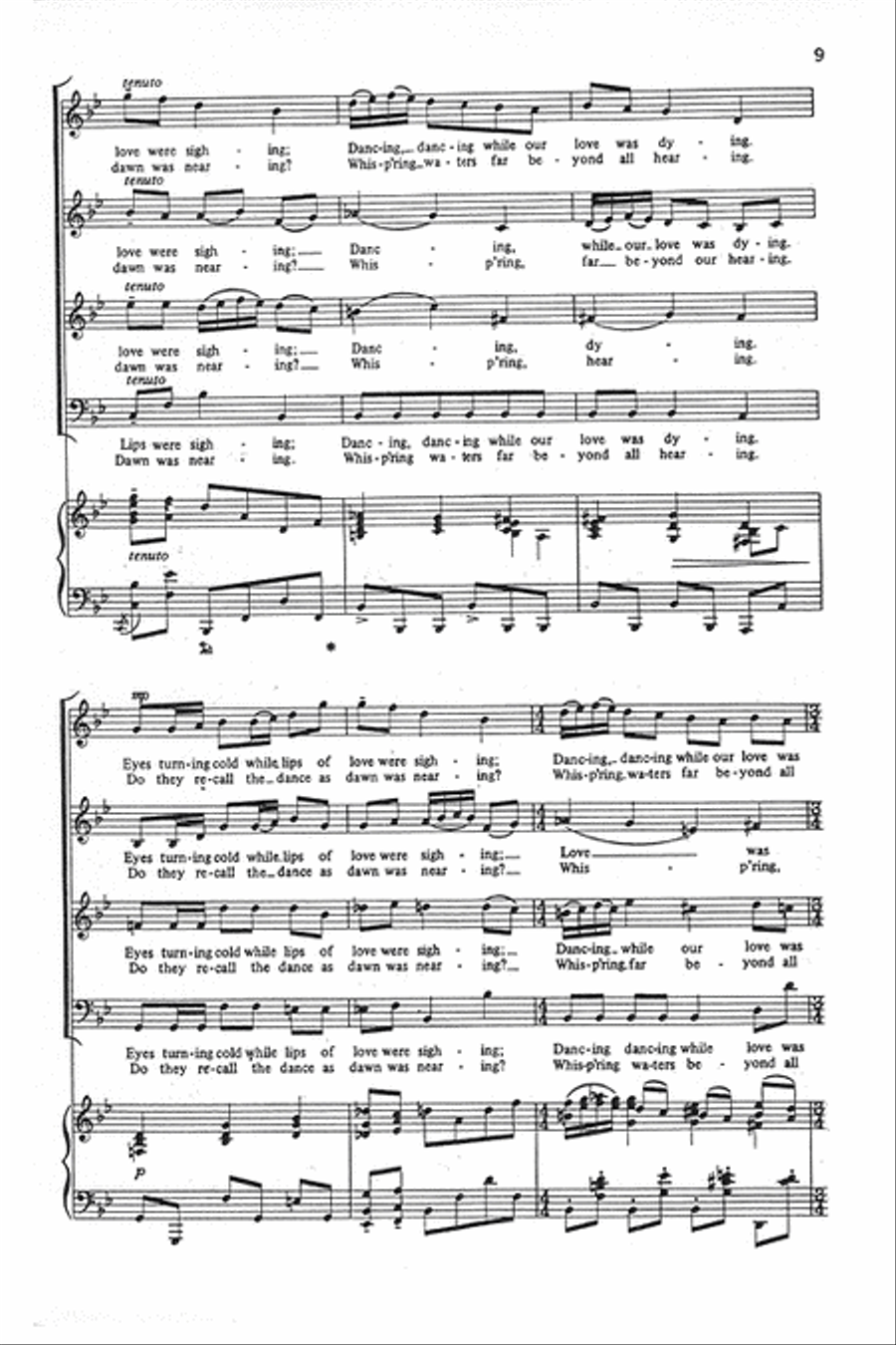 Two Scandinavian Folksongs 4-Part scores gallery preview page 8