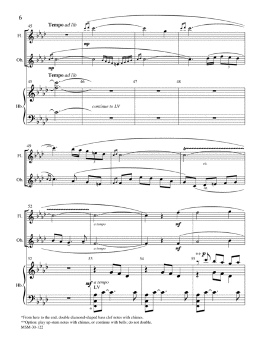 Greensleeves Handbell Choir scores gallery preview page 4