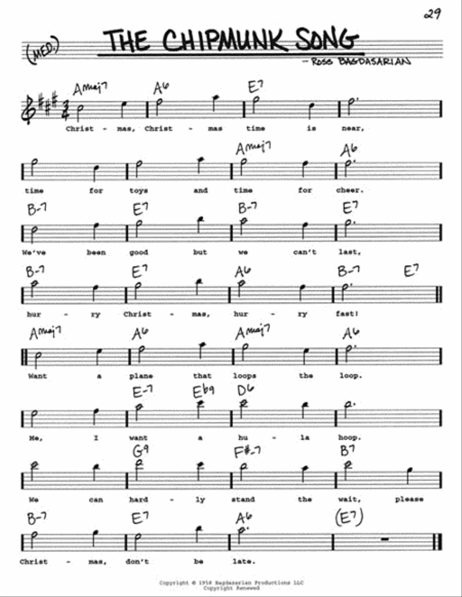 The Real Christmas Book – 2nd Edition E-Flat Instrument scores gallery preview page 5