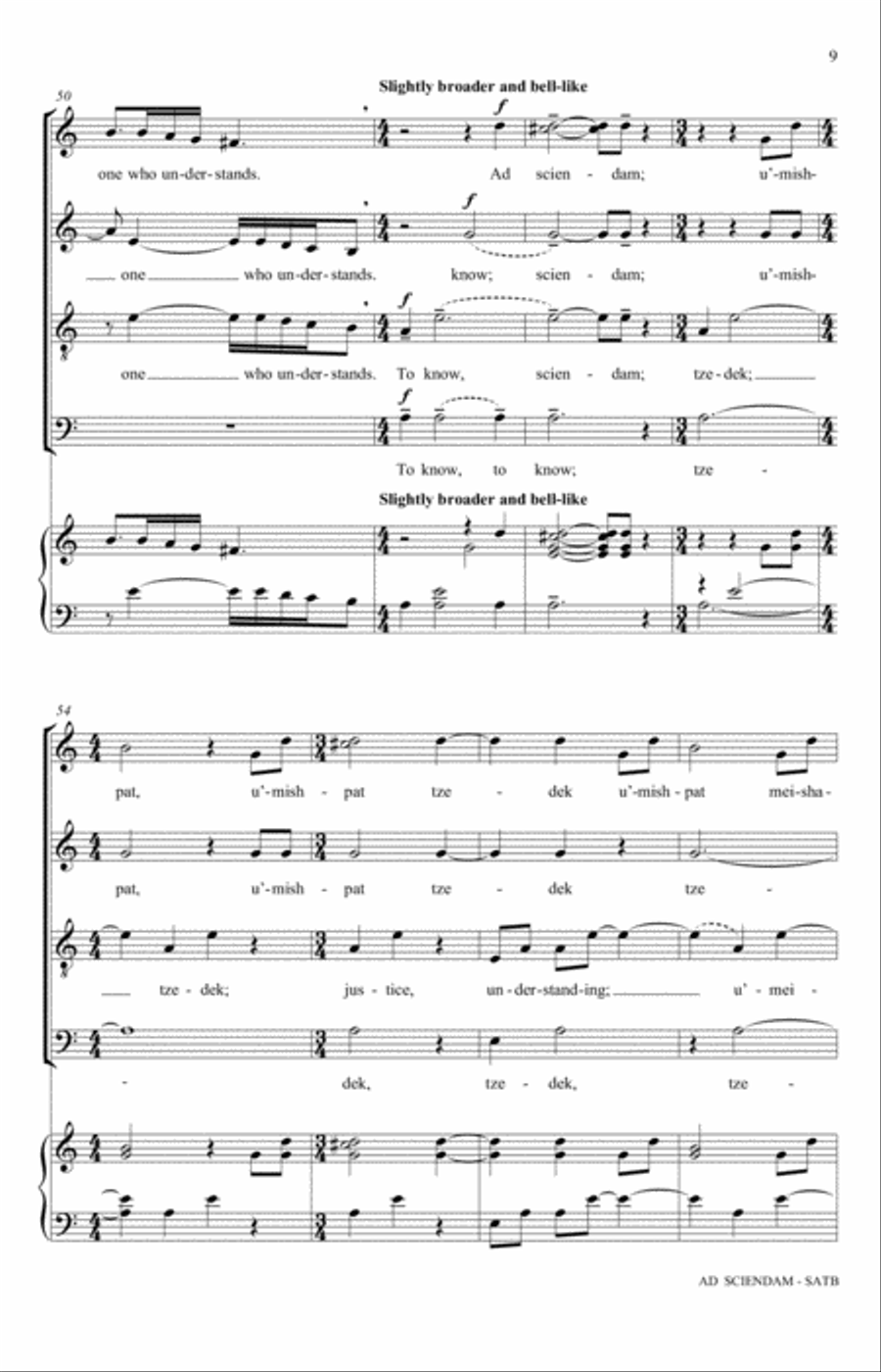 Ad Sciendam 4-Part scores gallery preview page 9