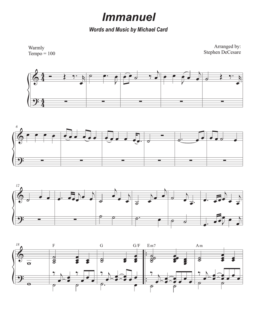Immanuel Clarinet Solo scores gallery preview page 6
