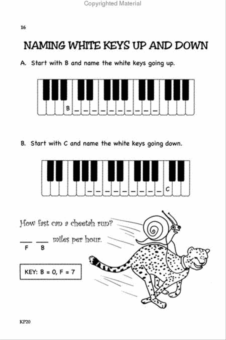 Bastien Theory Boosters: Naming White Keys Piano Method scores gallery preview page 4