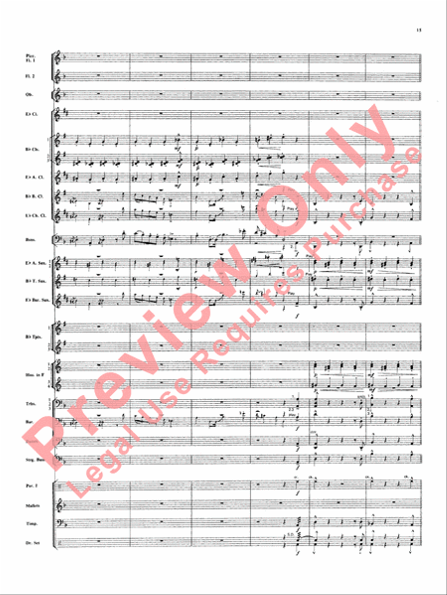 Superman Superman Concert Band scores gallery preview page 16