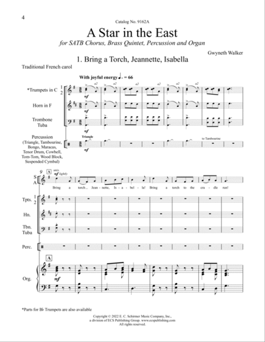 A Star in the East Choir scores gallery preview page 4