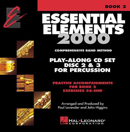 Essential Elements 2000, Book 2 (Percussion) - Play-Along Trax - Discs 2 & 3