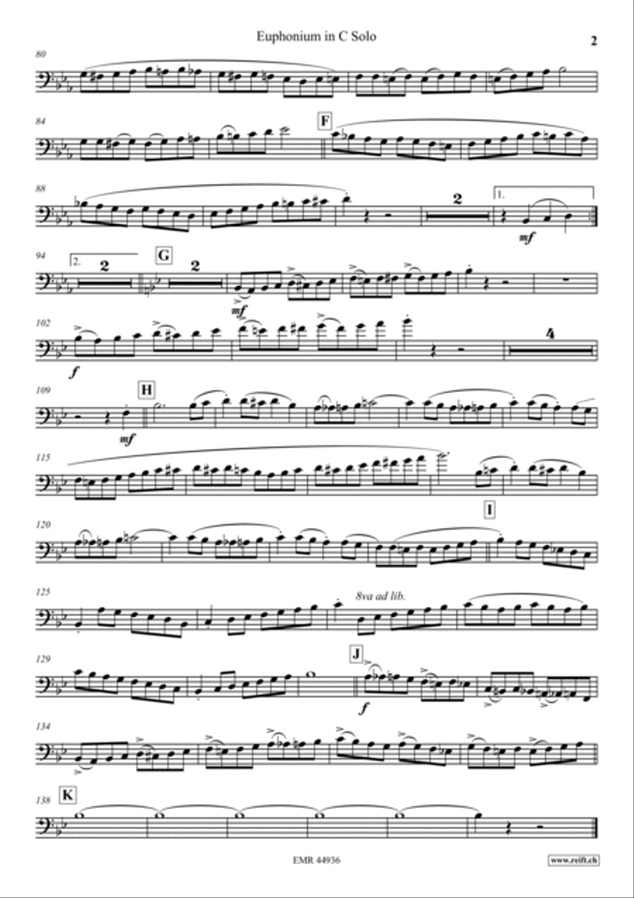 Mountain Parade Euphonium scores gallery preview page 5