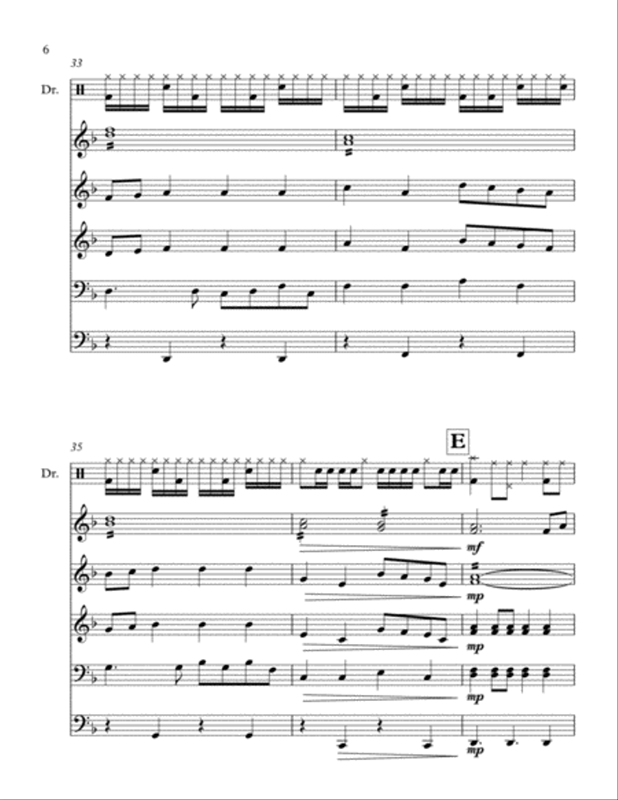 Transient Transient Percussion Ensemble scores gallery preview page 6