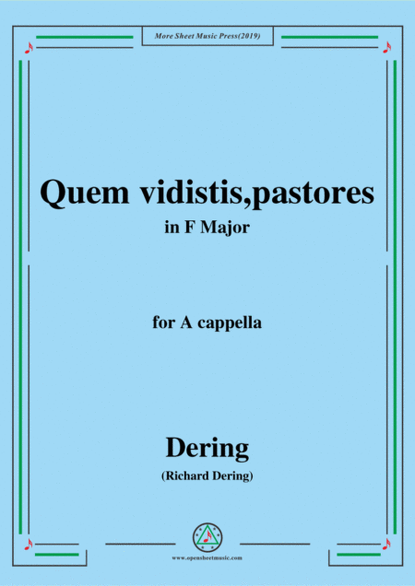 Dering-Quem vidistis,pastores,in F Major,A cappella image number null