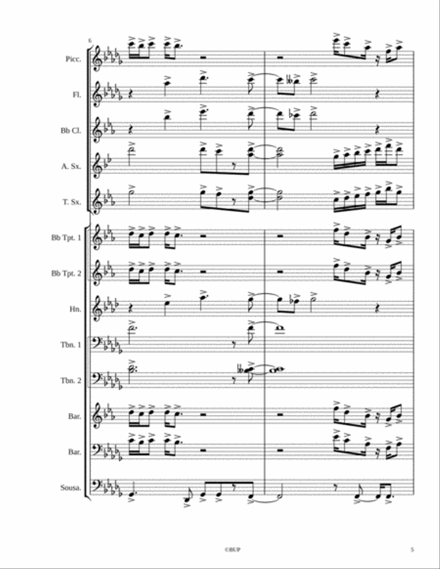 50 Cent-Big Rich Town Marching Band scores gallery preview page 5