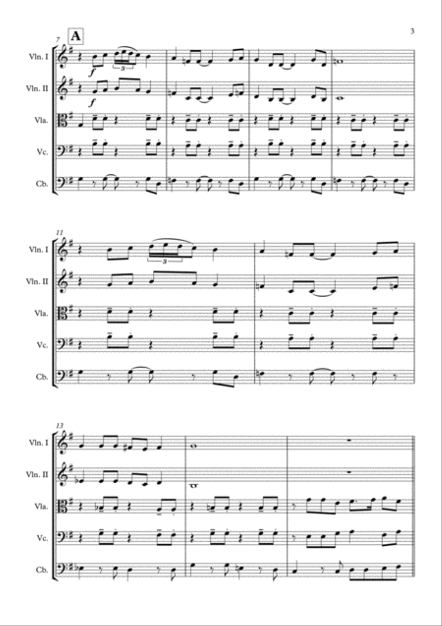 The Lonely Bull String Quintet scores gallery preview page 4