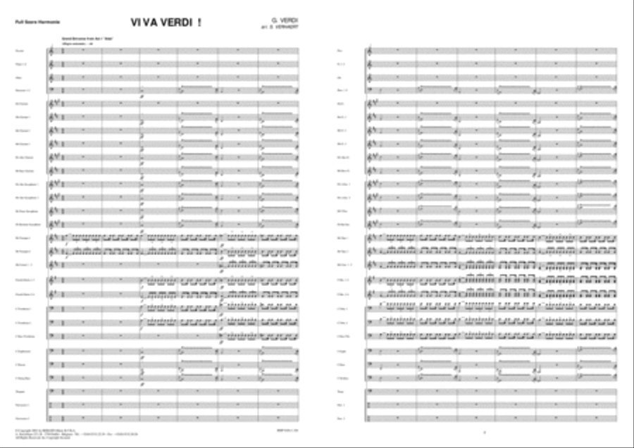 Viva Verdi Fanfare Band scores gallery preview page 2
