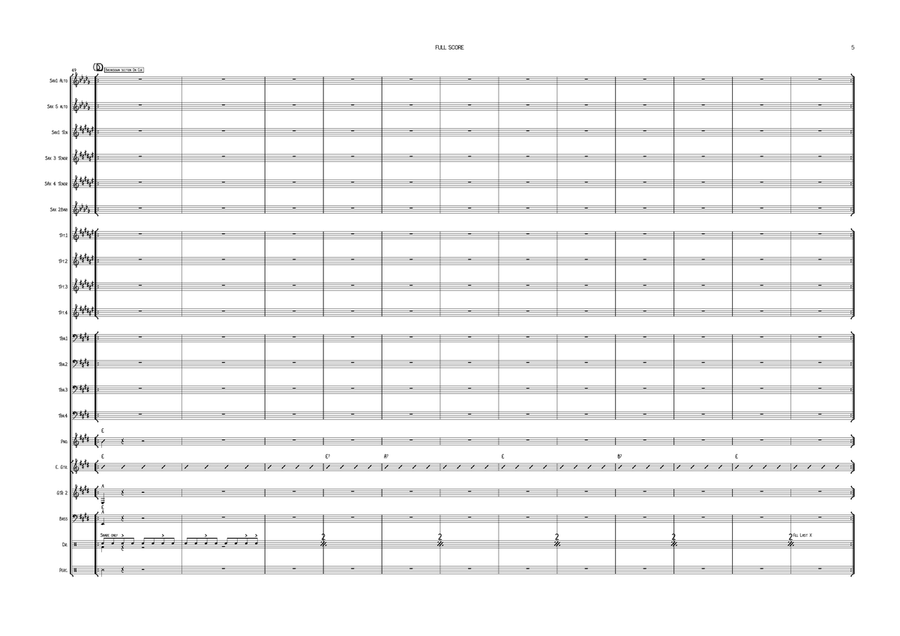 Guitar Boogie Shuffle Guitar Boogie Shuffle Jazz Ensemble scores gallery preview page 5
