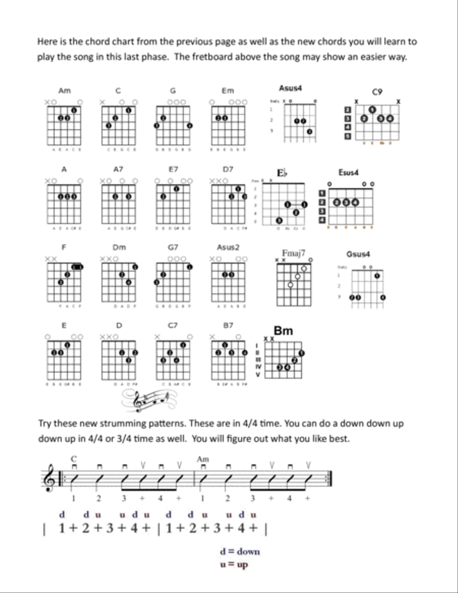 Basic Guitar Lessons for Little Fingers thru Teens/Adults - Phase 3 only Easy Guitar scores gallery preview page 2