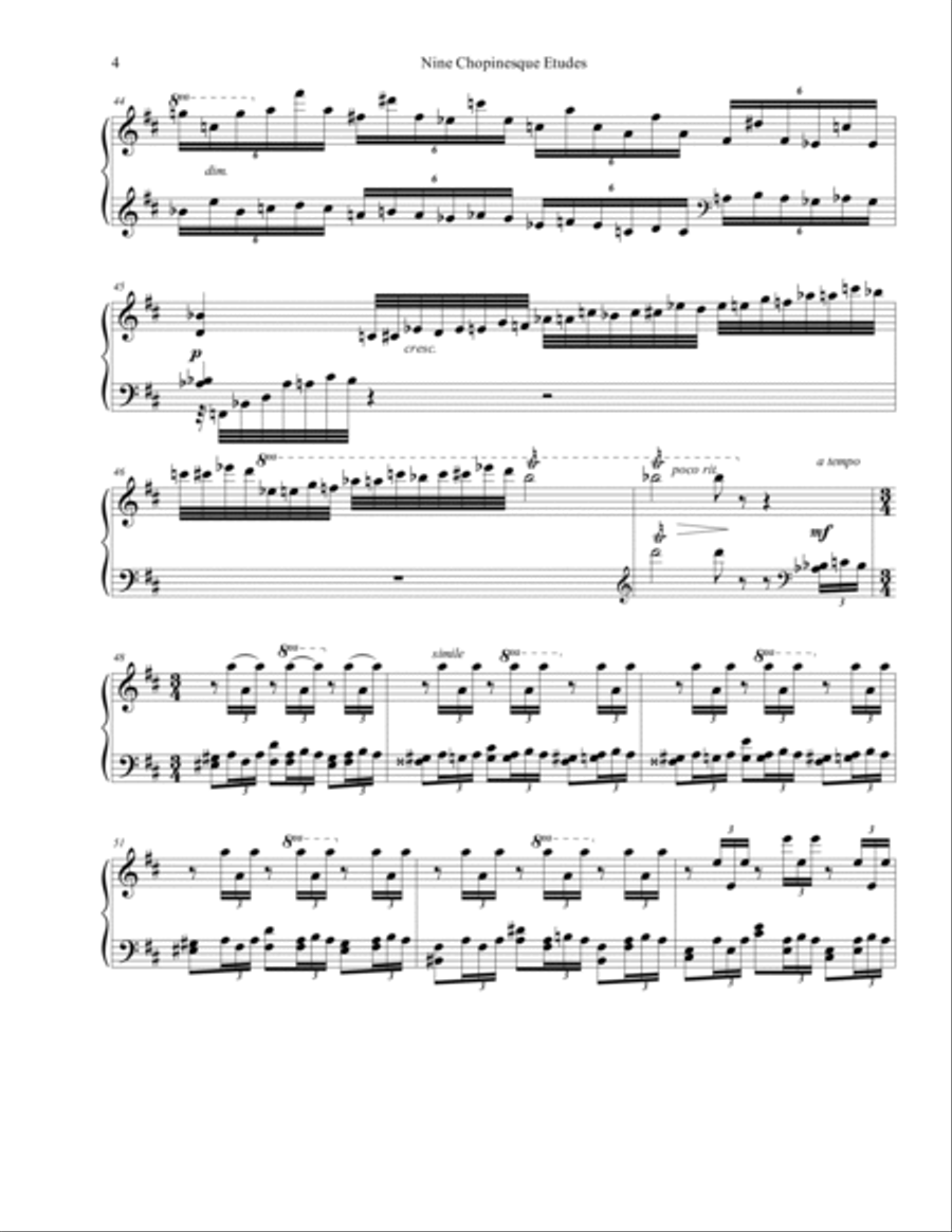 Chopinesque Etude No. 3 in D Piano Method scores gallery preview page 4