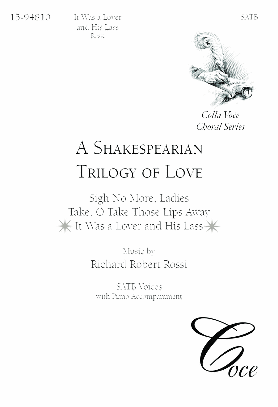 It Was a Lover and His Lass 4-Part scores gallery preview page 1
