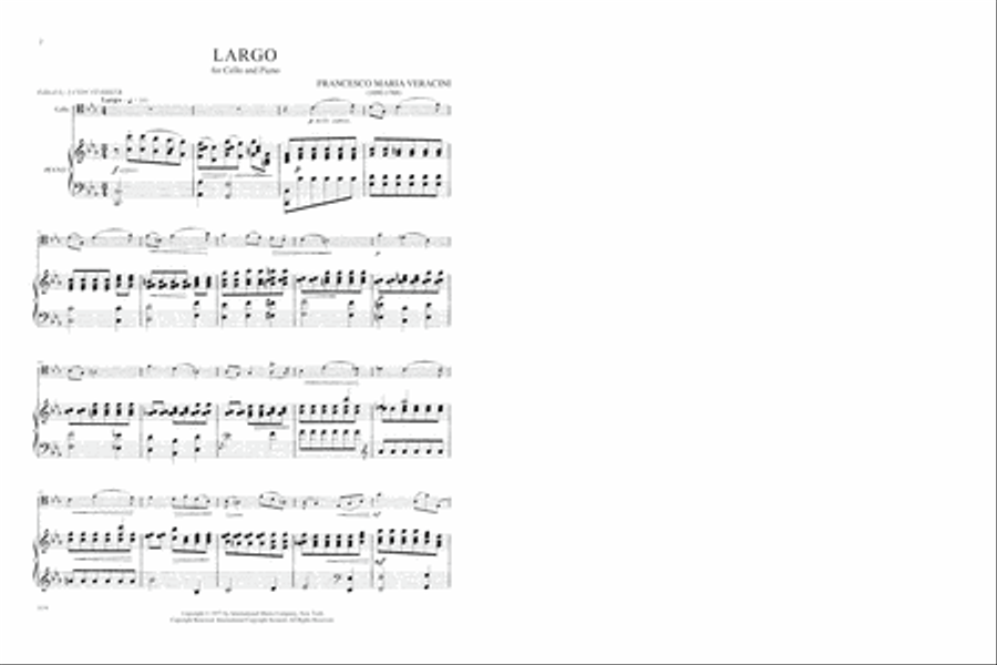 Largo Piano Accompaniment scores gallery preview page 2