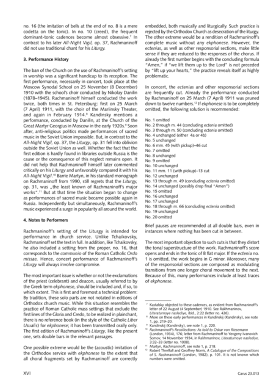 Liturgy of St. John Chrysostom op. 31 for mixed choir a cappella (Chrysostomos-Liturgie op. 31 fur Chor a cappella mit singbarem deutschem Text)