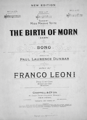 The Birth of Morn (Dawn). Song