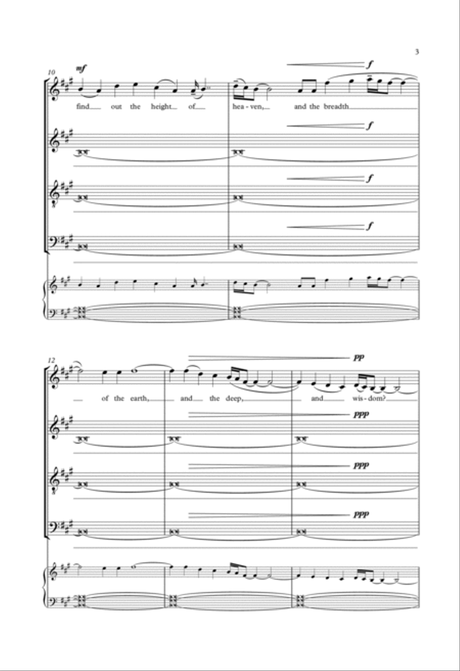 All Wisdom Cometh From The Lord 4-Part scores gallery preview page 3