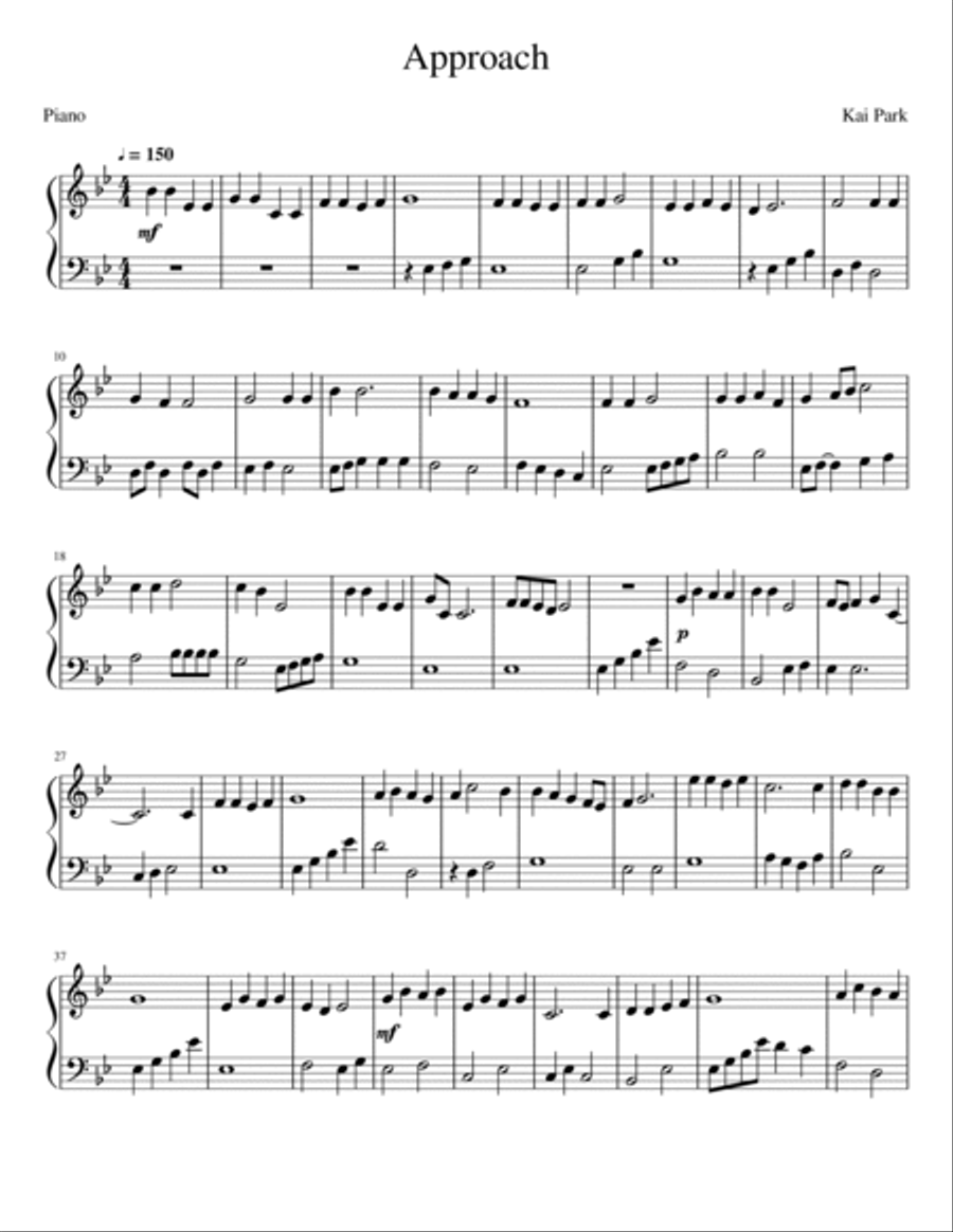 Approach Piano Solo scores gallery preview page 1