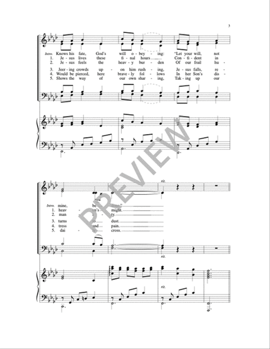 Stations of the Cross 4-Part scores gallery preview page 9