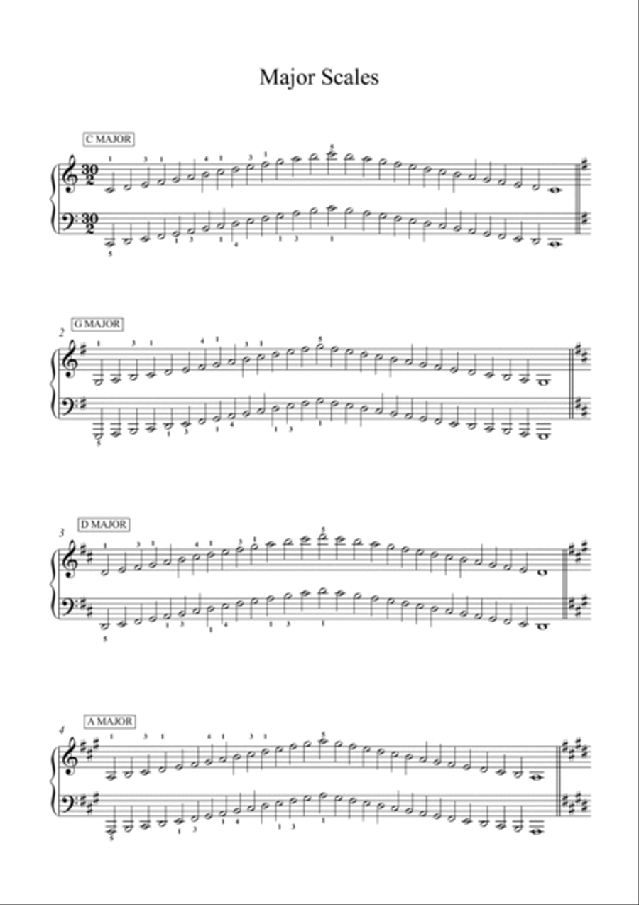 Piano Scale Book Piano Method scores gallery preview page 2
