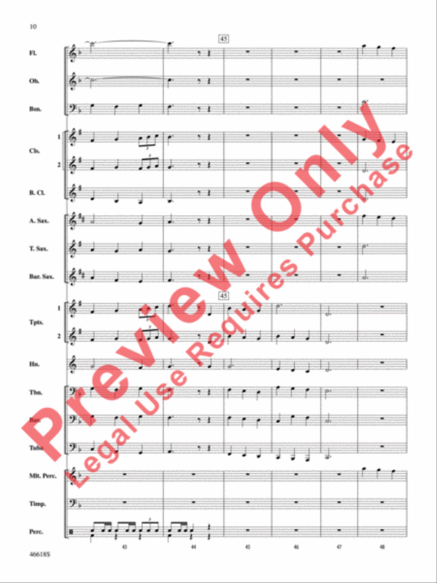 A Ralph Vaughan Williams Portrait Concert Band scores gallery preview page 11